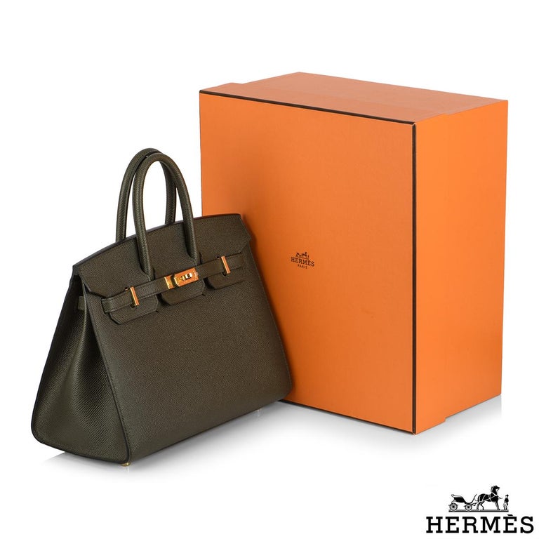 Hermès Birkin 25 Vert de Gris Sellier Epsom Gold Hardware GHW — The French  Hunter