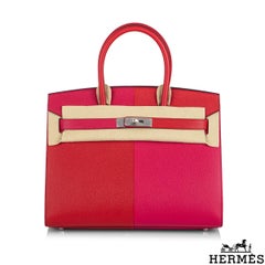 Hermès Birkin Sellier 30 cm Casaque Veau Epsom Rouge de Coeur/Rose Extrême PHW