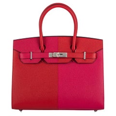 Hermès Birkin Sellier 30cm Casaque Veau Epsom Rouge de Coeur/Rose Extreme PHW
