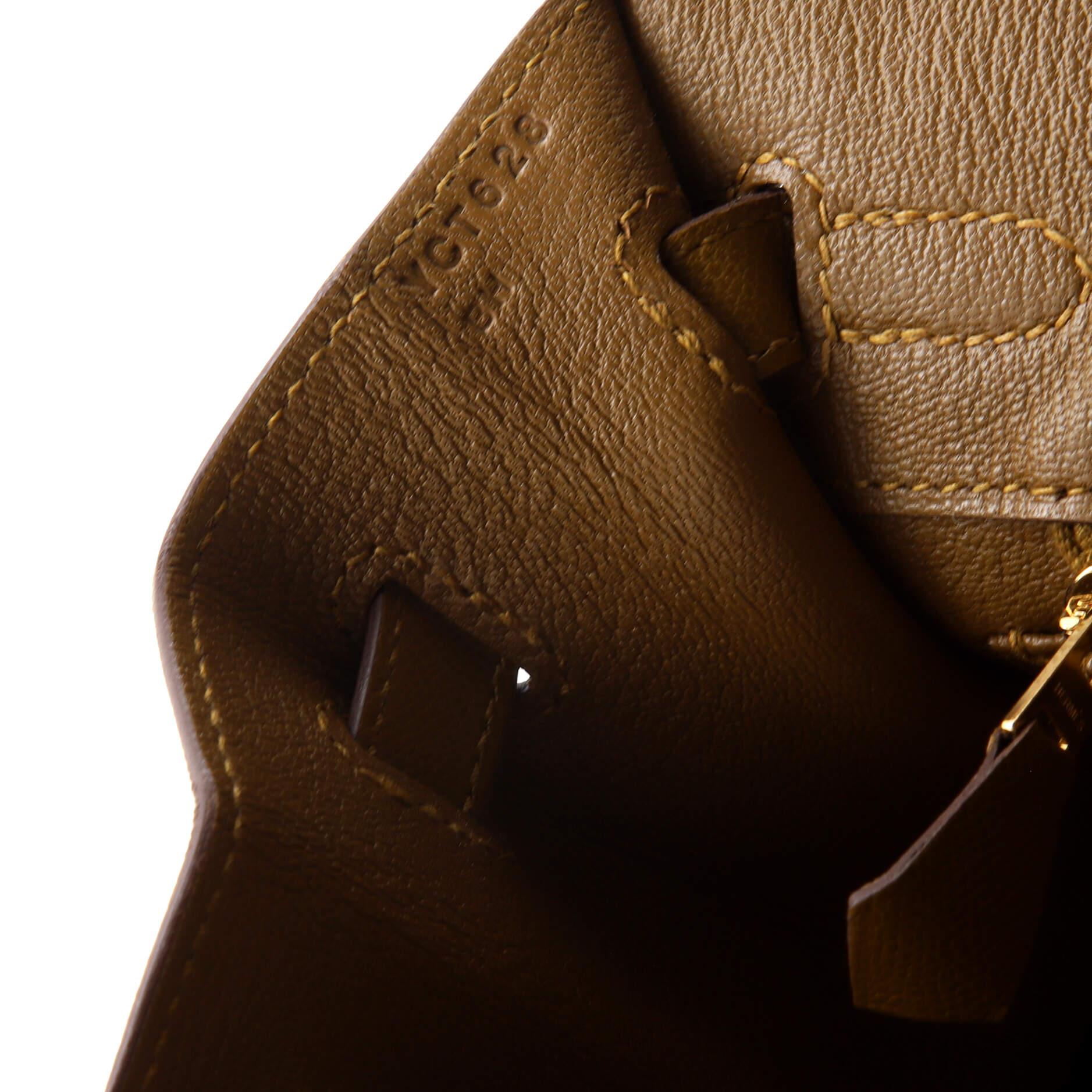 Hermes Birkin Sellier Bag Bronze Dore Madame with Gold Hardware 25 5