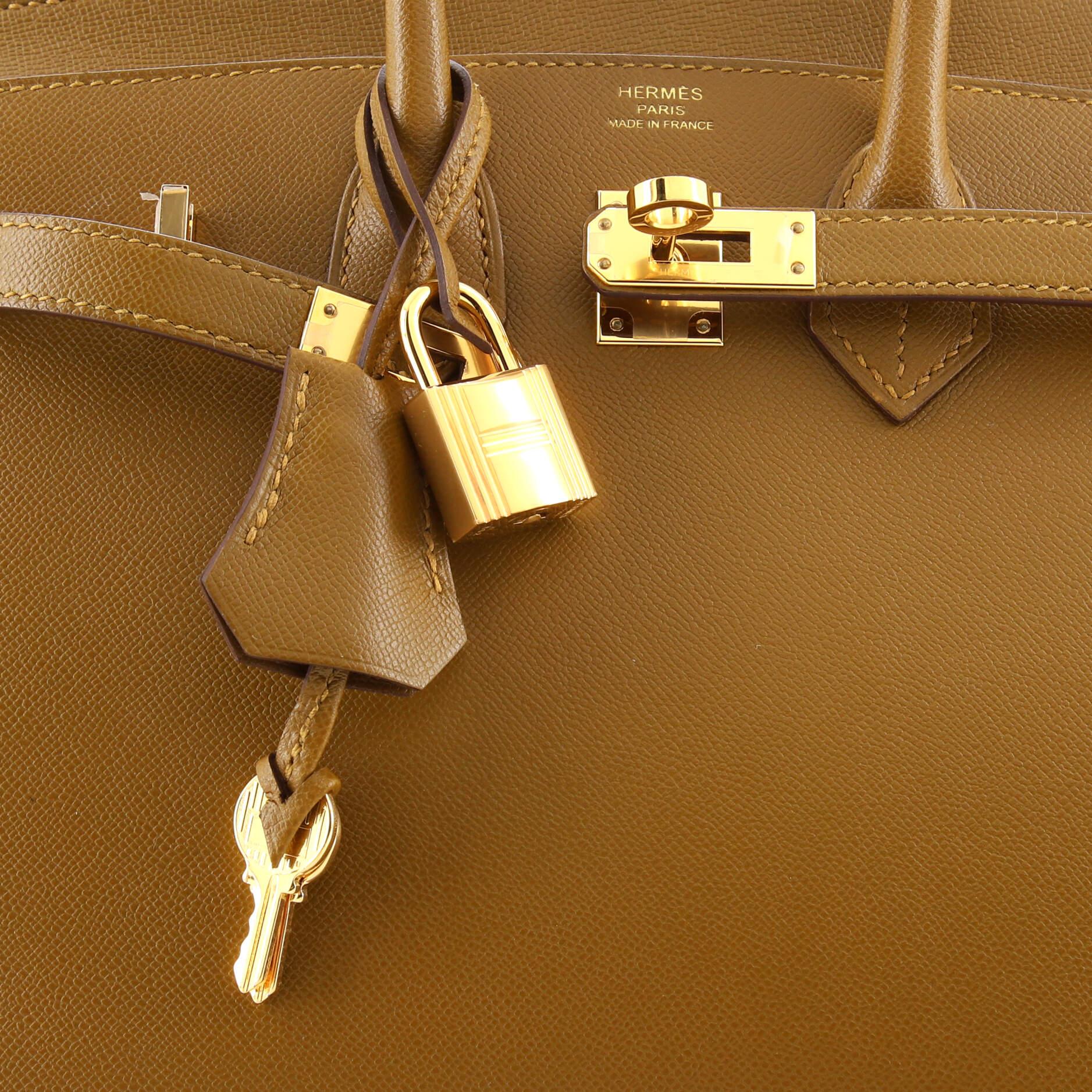 Hermes Birkin Sellier Bag Bronze Dore Madame with Gold Hardware 25 2