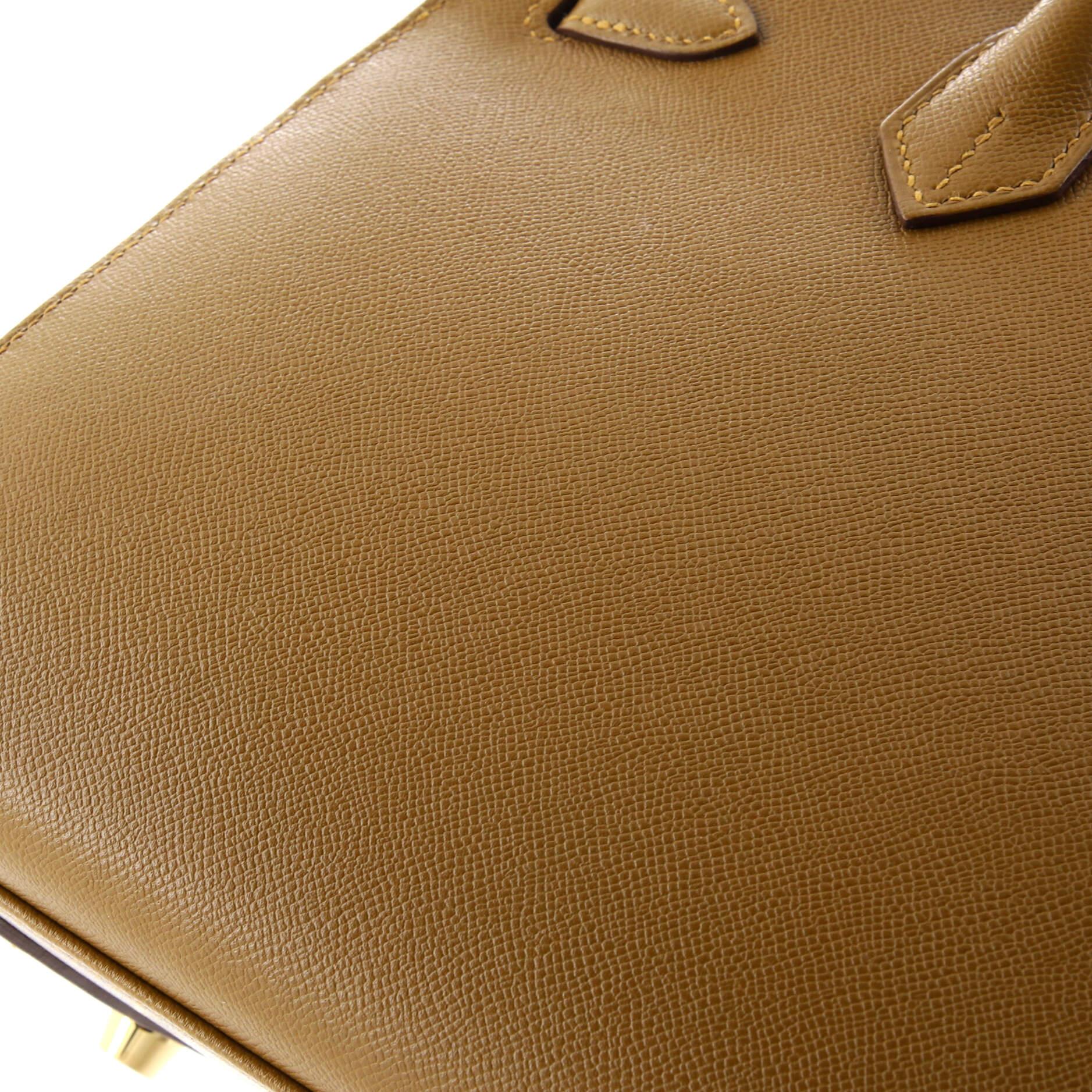 Hermes Birkin Sellier Bag Bronze Dore Madame with Gold Hardware 25 4