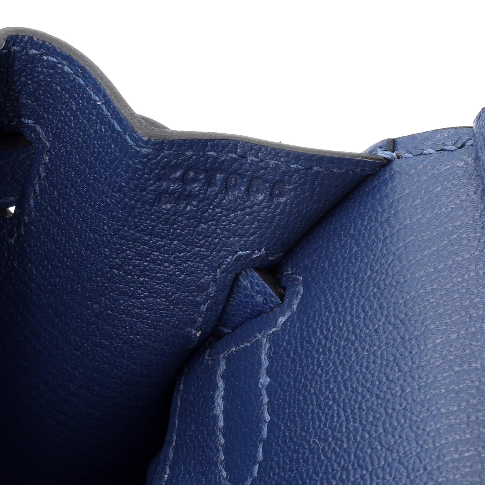 Hermes Birkin Sellier Bag Deep Blue Madame with Gold Hardware 25 4