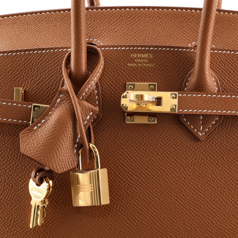 Hermes Birkin Sellier 25 Gold Epsom Gold Hardware – Madison Avenue Couture