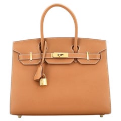 Hermes Birkin Sellier Bag Gold Epsom with Gold Hardware 30