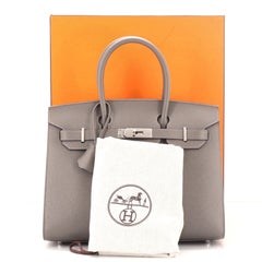 Hermes Birkin Sellier Bag Gris Meyer Epsom with Palladium Hardware 30
