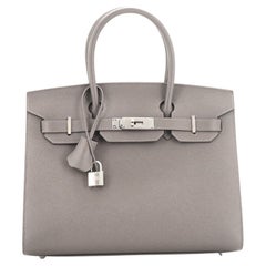 Hermes Birkin Sellier Bag Gris Meyer Epsom with Palladium Hardware 30