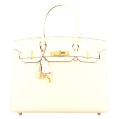 Hermes Birkin Sellier Bag Light Epsom with Gold Hardware 30