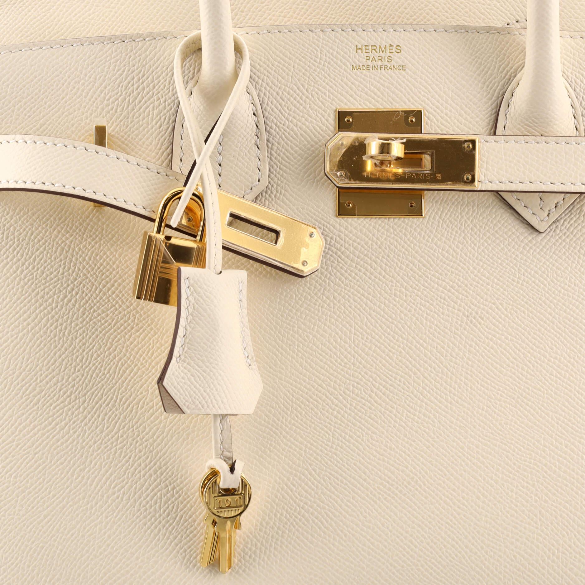 Hermes Birkin Sellier Bag Nata Epsom with Gold Hardware 30 2