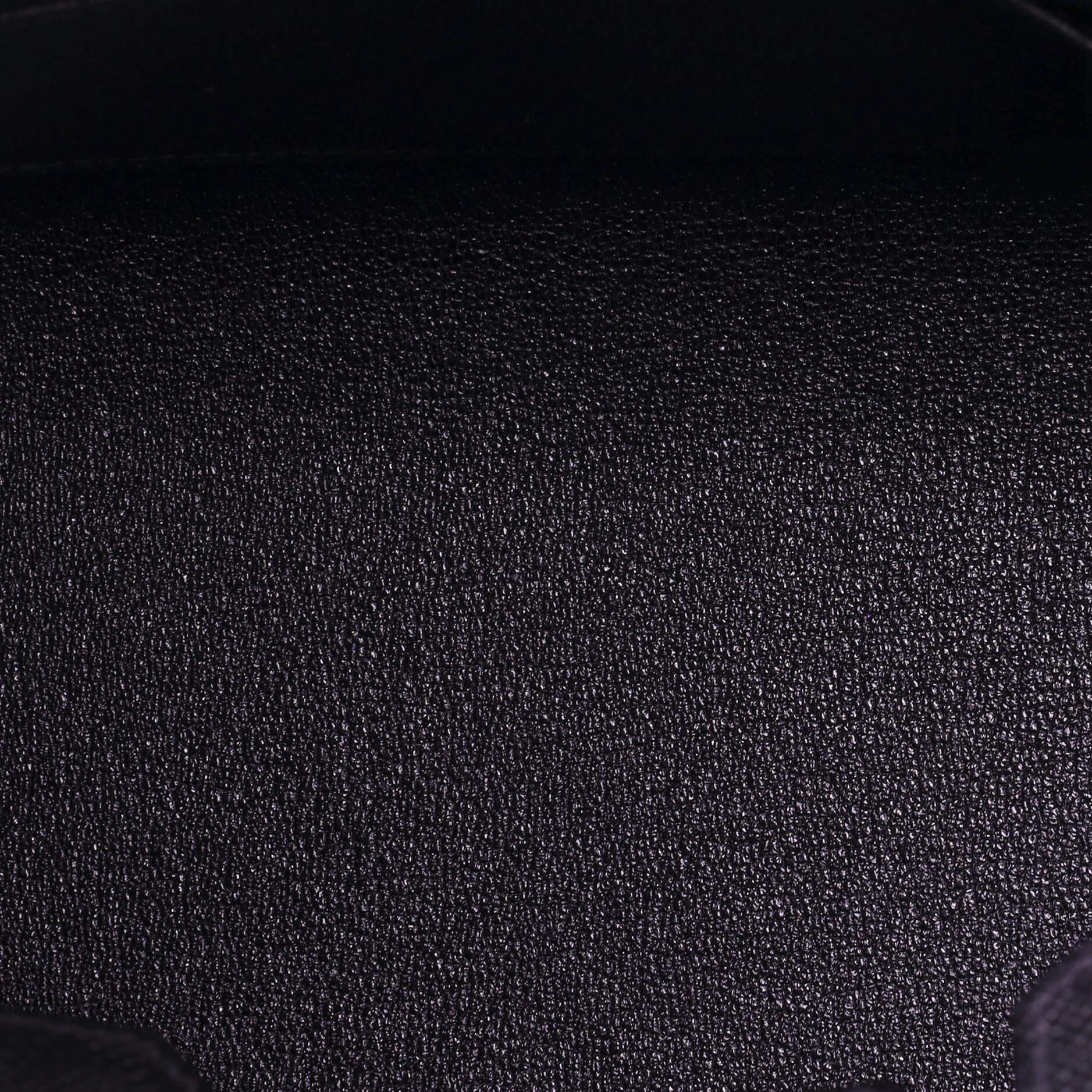 Hermes Birkin Sellier Bag Noir Epsom with Palladium Hardware 25 1
