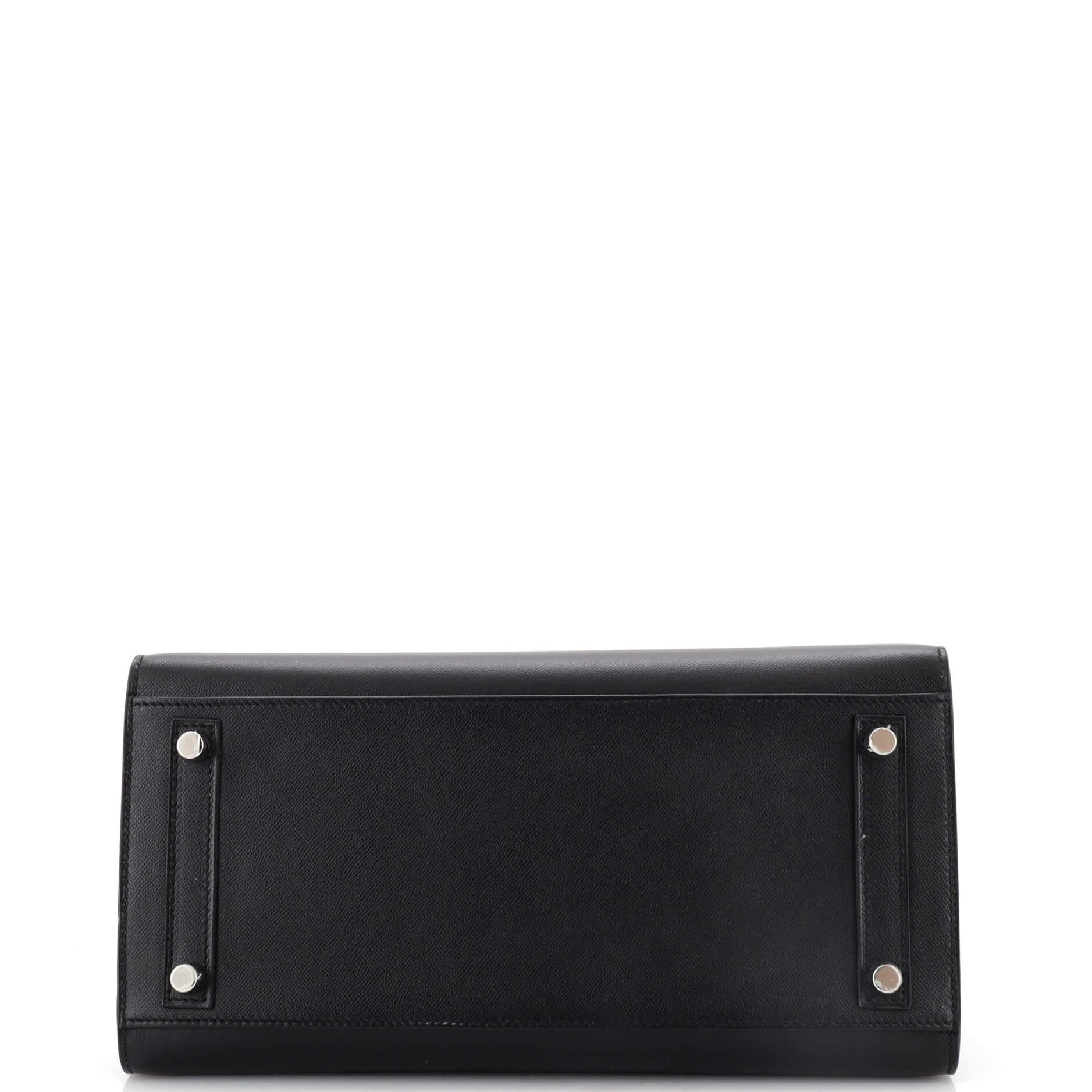 Hermes Birkin Sellier Bag Noir Madame with Palladium Hardware 30 1