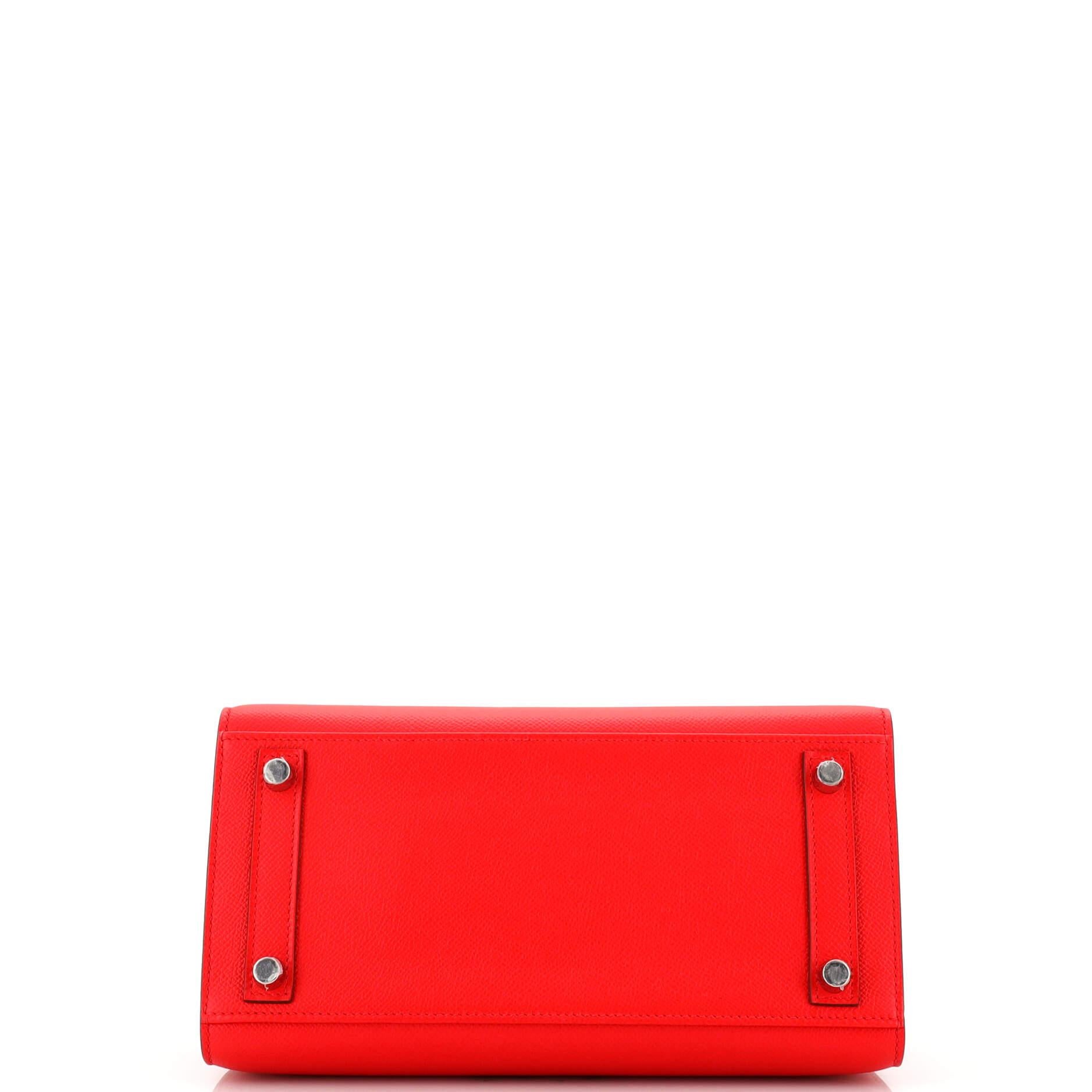 Hermes Birkin Sellier Bag Rouge De Coeur Epsom with Palladium Hardware 25 1