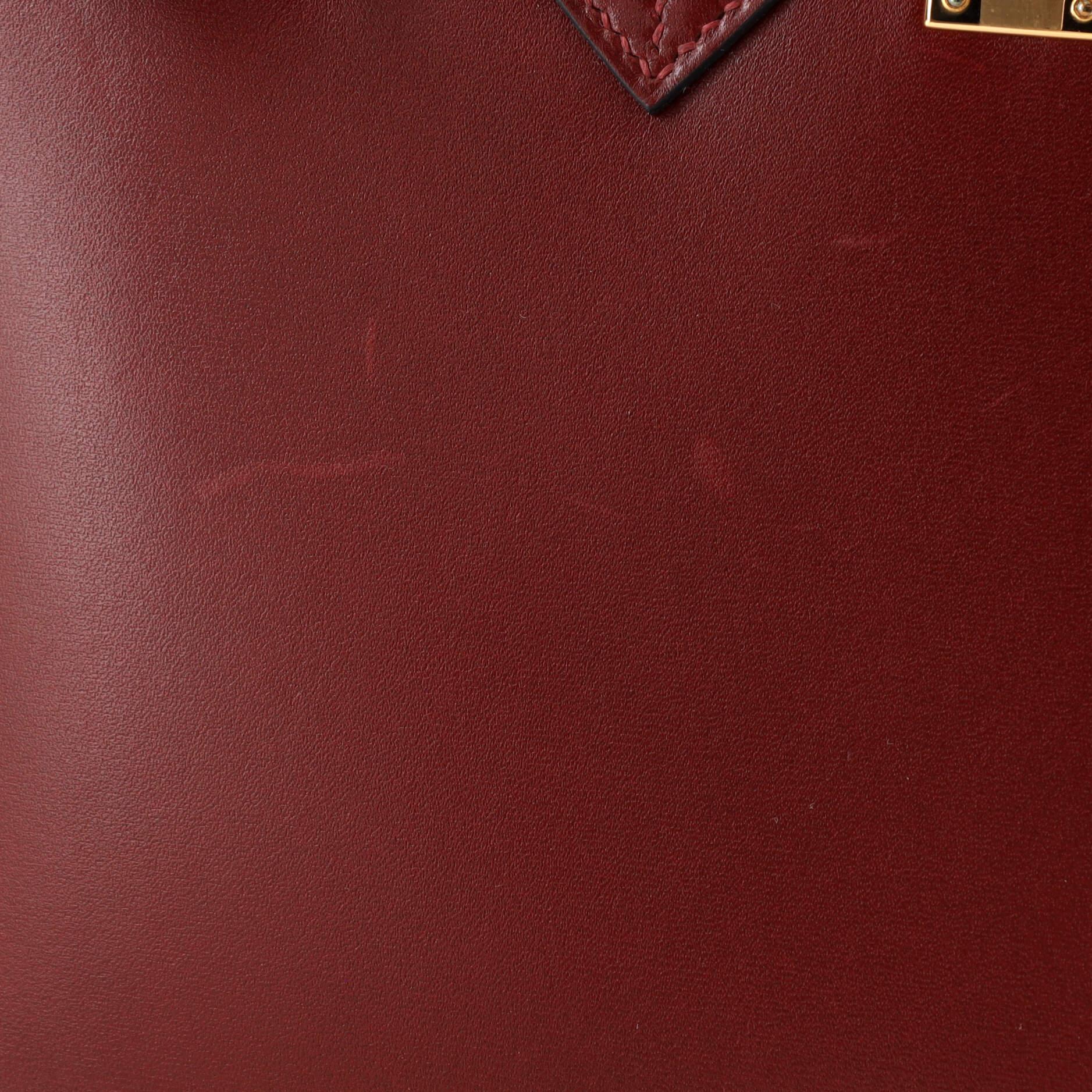 Hermes Birkin Sellier Tasche Rouge H Box Kalb mit Gold Hardware 25 im Angebot 2