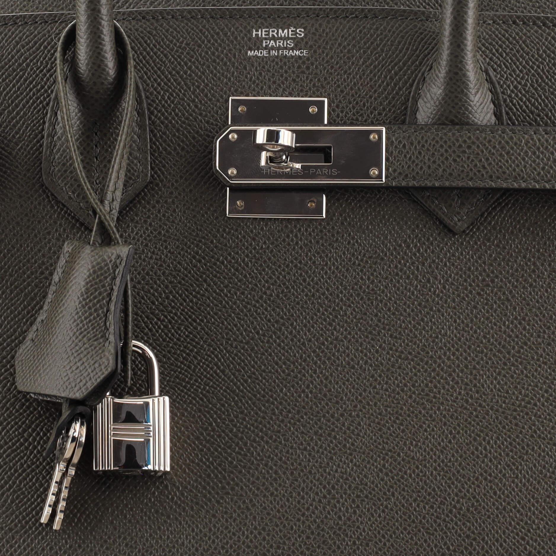 Hermes Birkin Sellier Bag Vert De Gris Epsom with Palladium Hardware 30 3