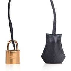Hermes Birkin Sellier Limited Edition 30 Tasche Schwarz Veau Graine Monsieur Laiton
