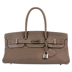 Hermès Birkin Umhängetasche JPG Etoupe Clemence Taurillon PHW