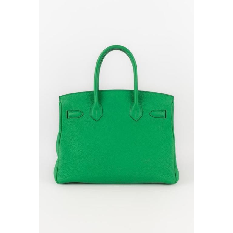 Green Hermès Birkin Togo Calfskin Bag, 2010 For Sale