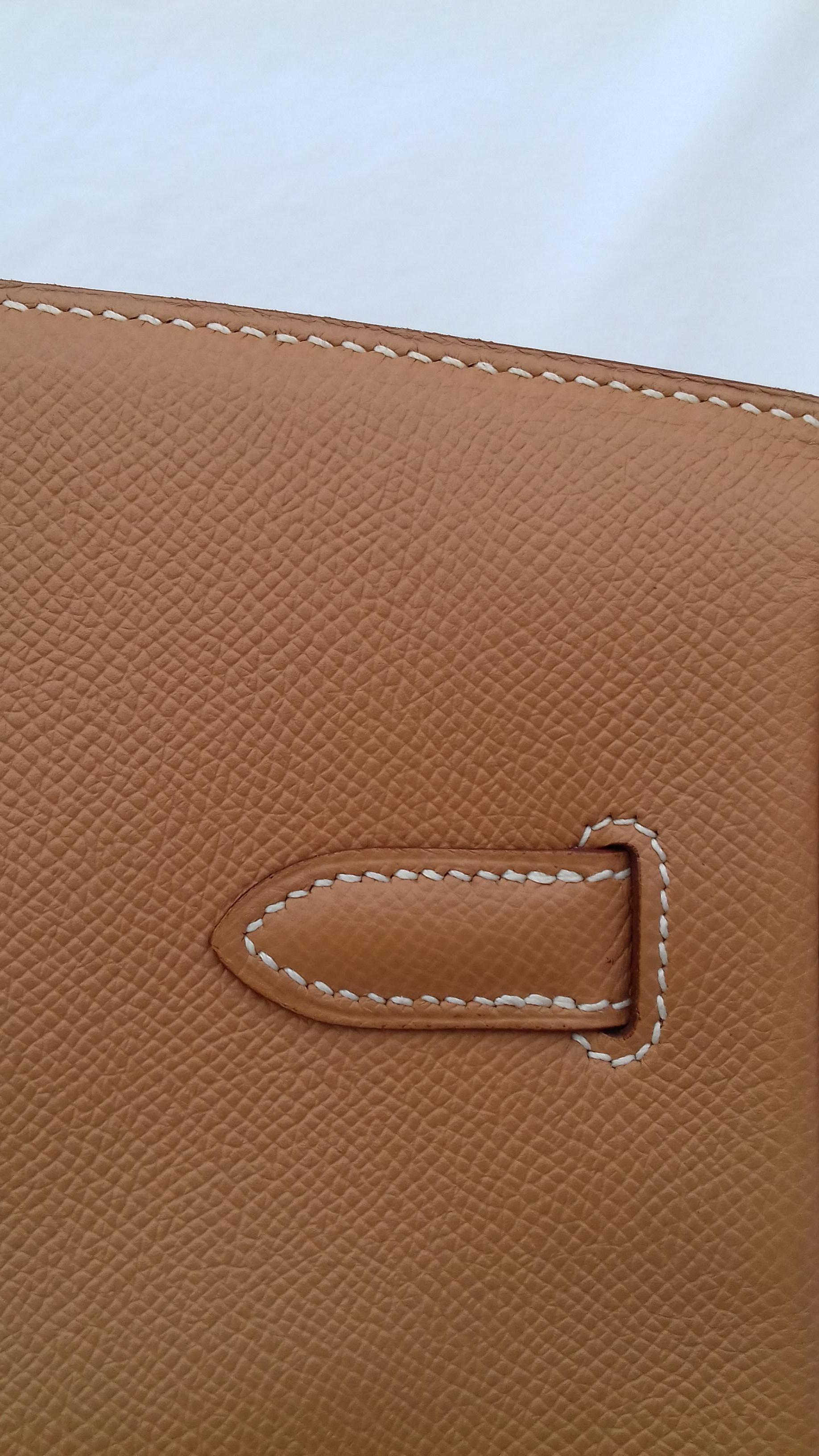 Hermès Birkin Top Handle Bag Naturel Epsom Leather Gold Hdw 35 cm 8