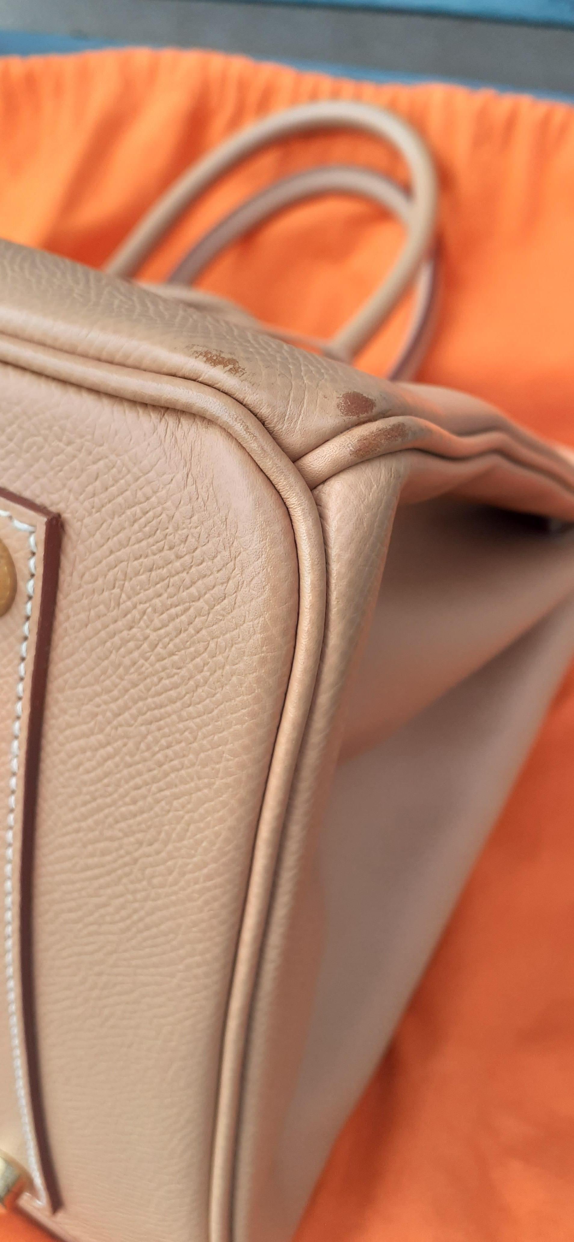 Hermès Birkin Top Handle Bag Naturel Epsom Leather Gold Hdw 35 cm 12