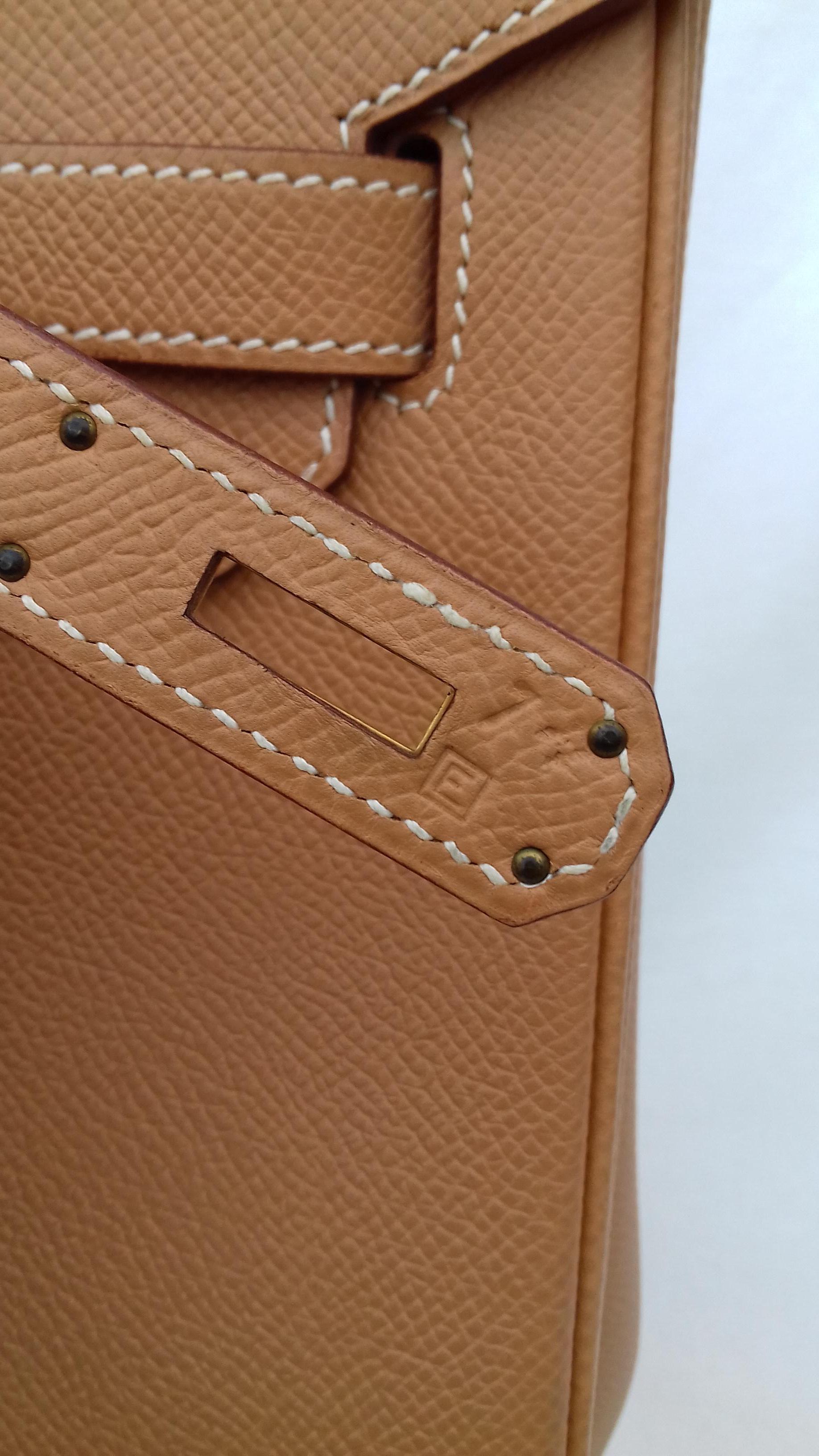 Hermès Birkin Top Handle Bag Naturel Epsom Leather Gold Hdw 35 cm 3