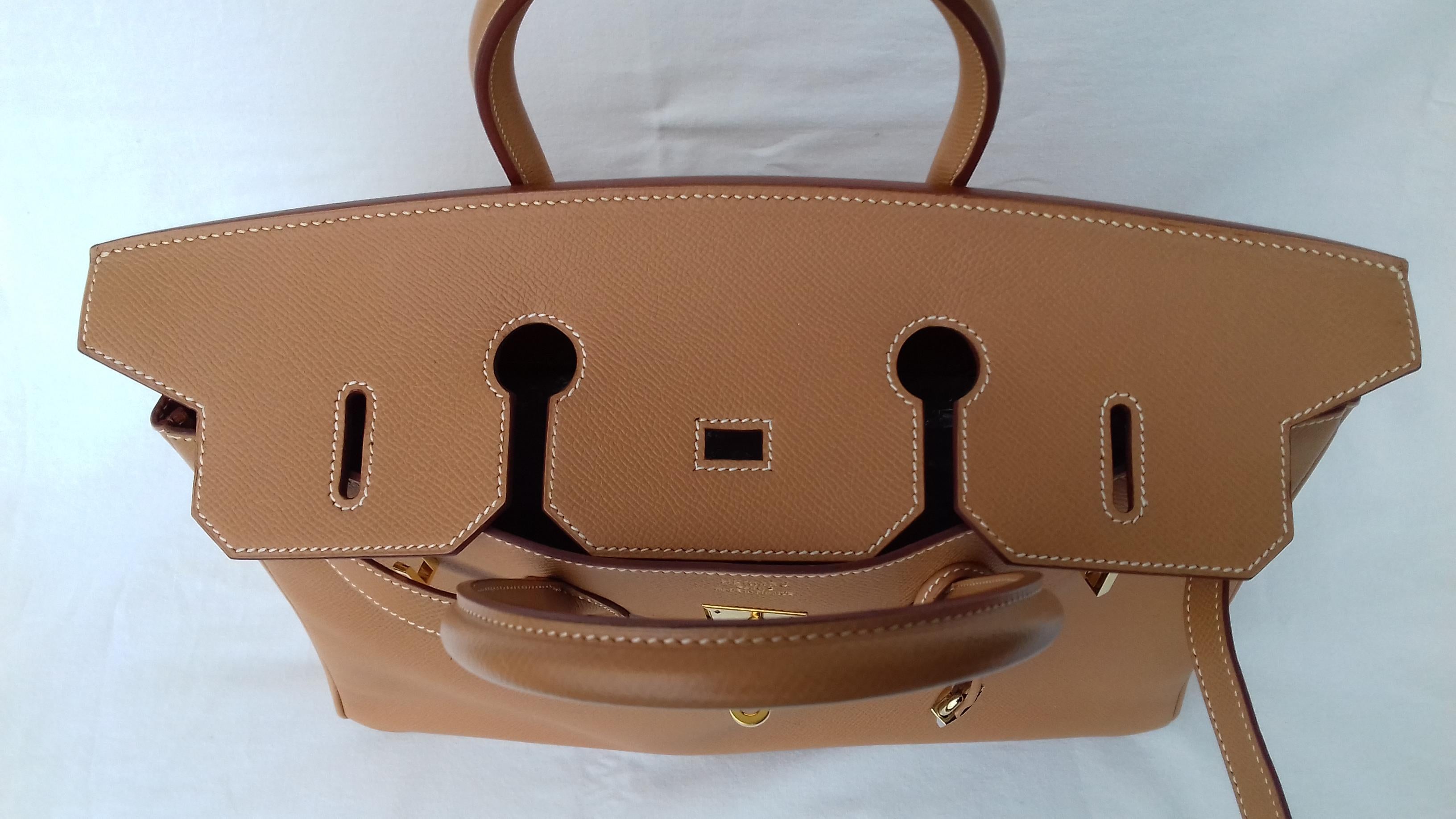 Hermès Birkin Top Handle Bag Naturel Epsom Leather Gold Hdw 35 cm 5