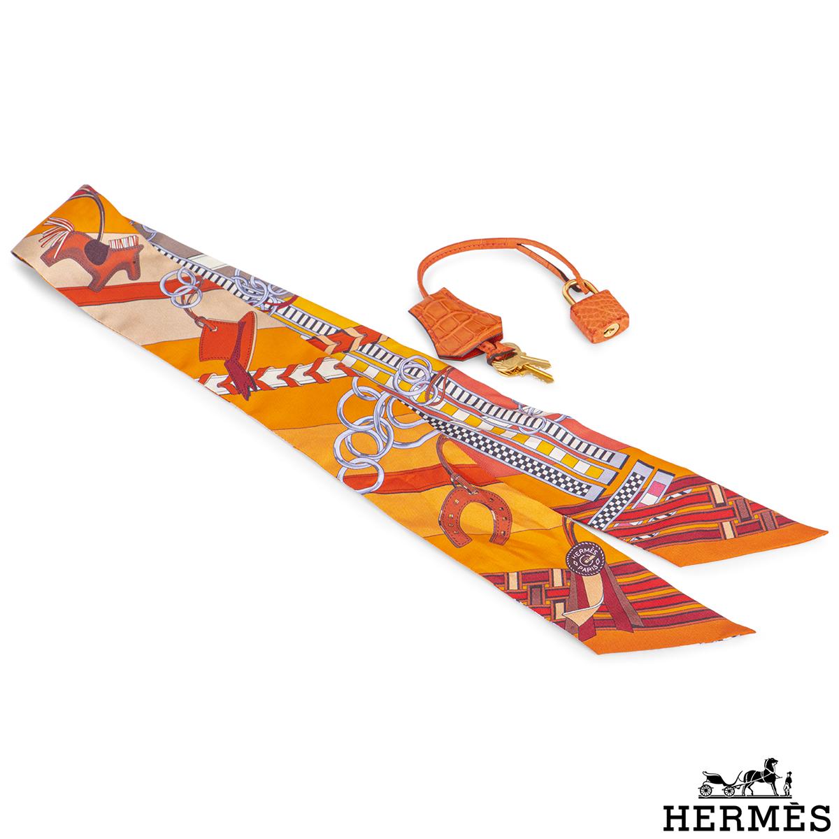 Women's Hermès Birkin 25cm Orange Poppy Alligator Mississippiensis GHW