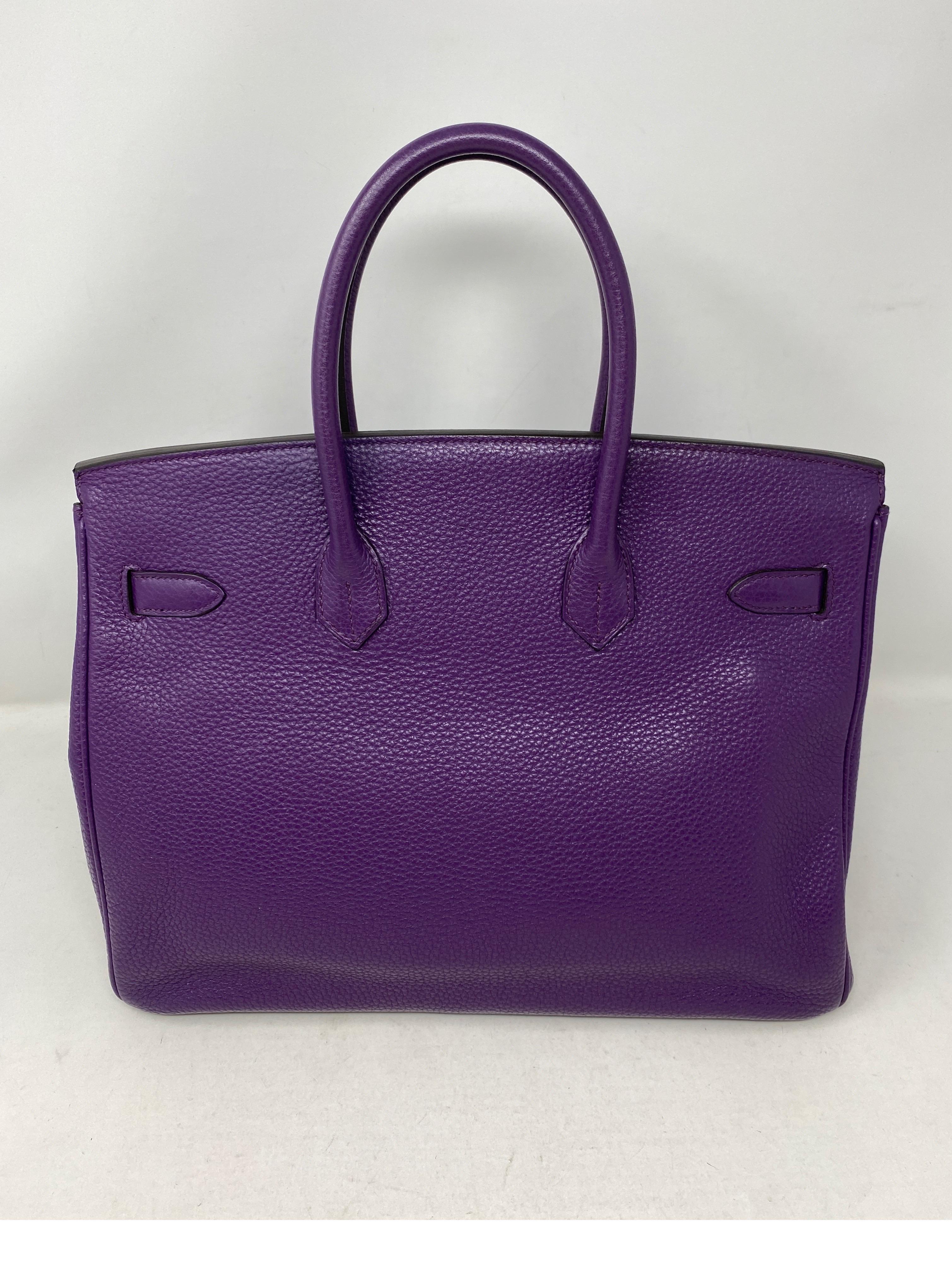 Women's or Men's Hermes Birkin Ultraviolet 35 Bag