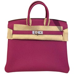 Hermes Birkin Veau Togo Rose Pourpre Tasche