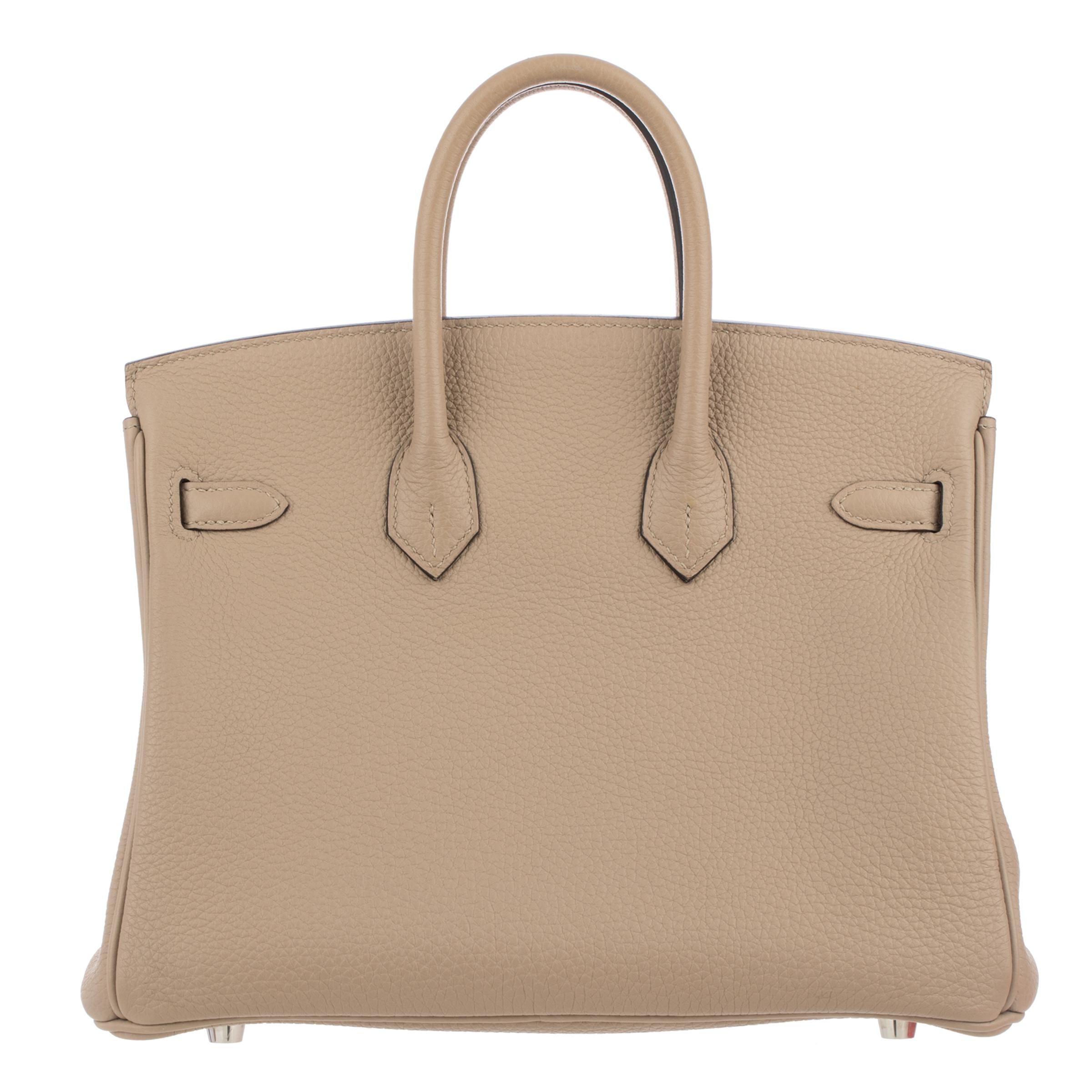 Hermes Birkin Verso 25cm Gris Tourterelle & Blue Ocean Togo Leather For Sale 2