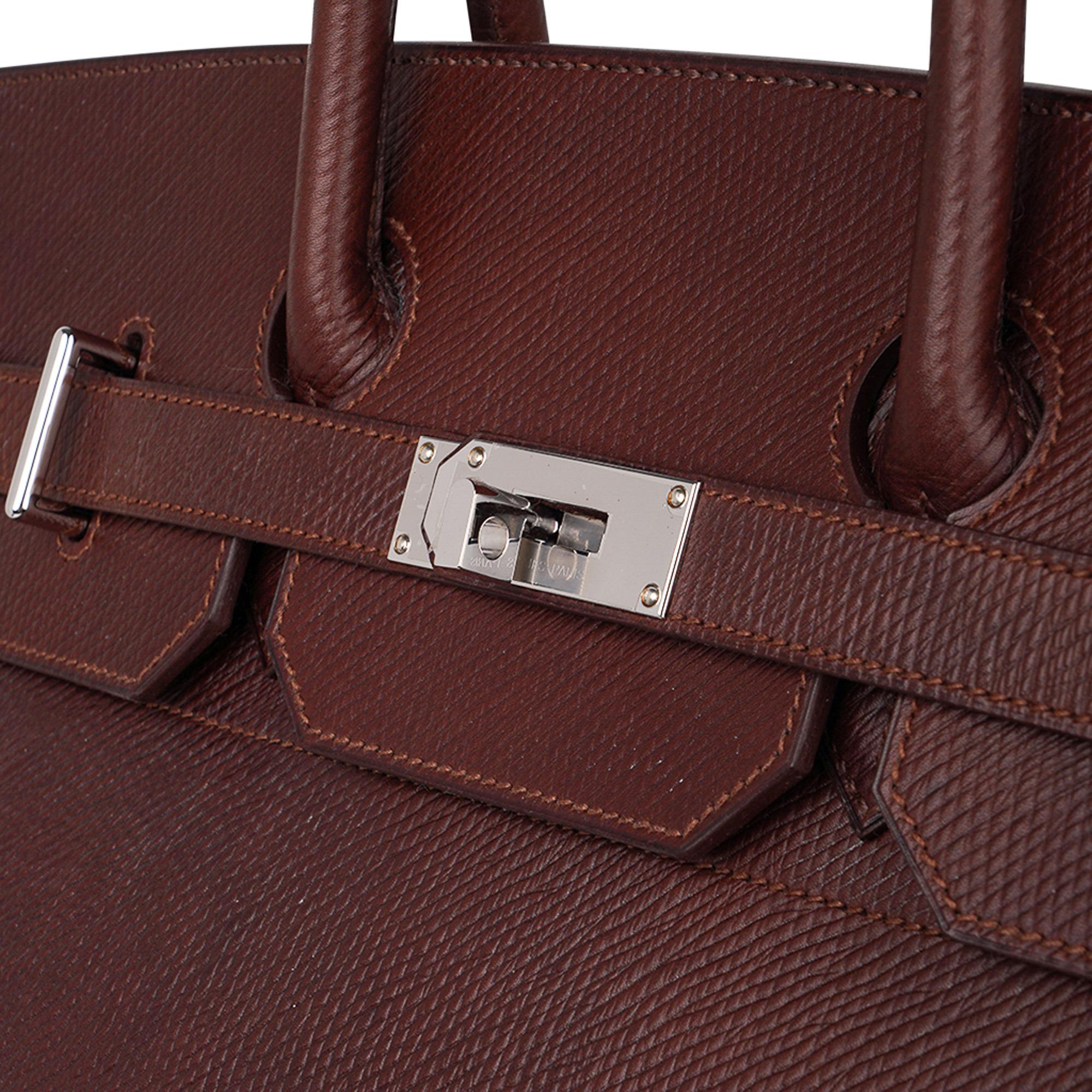 Hermes HAC 40 Birkin Volynka Limited Edition Herrentasche Terre Palladium Hardware im Angebot 1