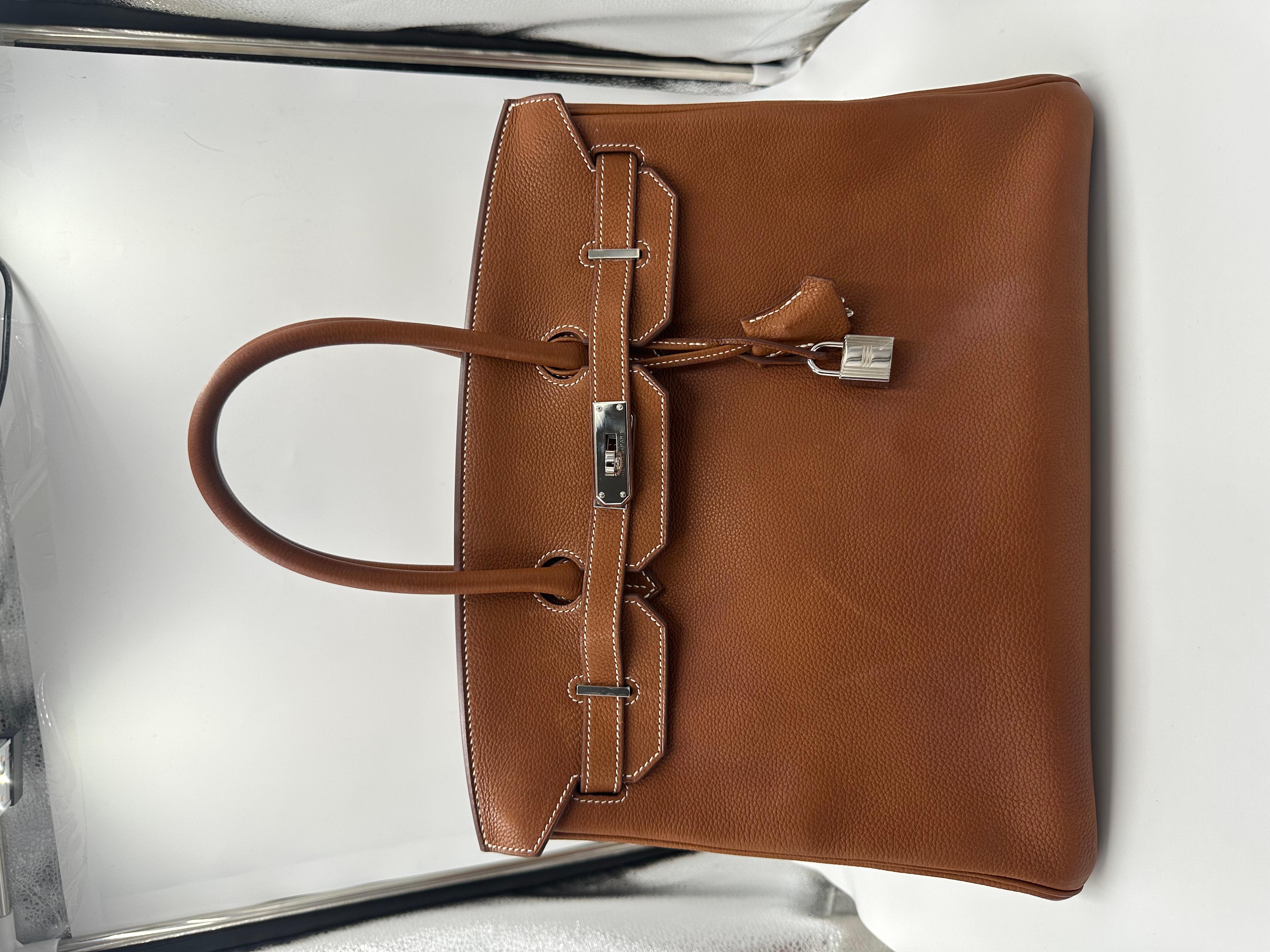 Hermès Birkin35 Fauve Barenia Faubourg bag For Sale 6