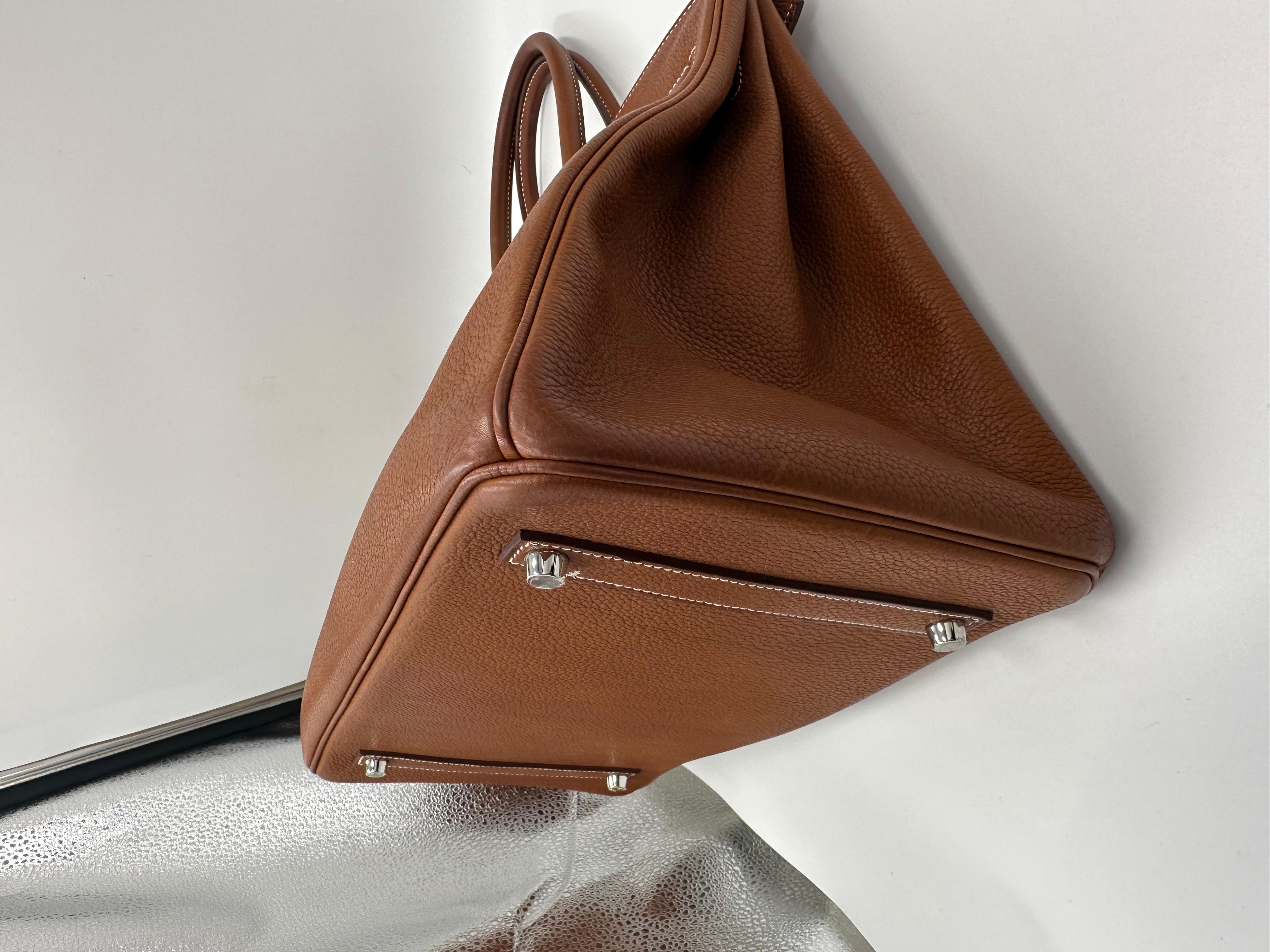 Hermès Birkin35 Fauve Barenia Faubourg bag For Sale 2