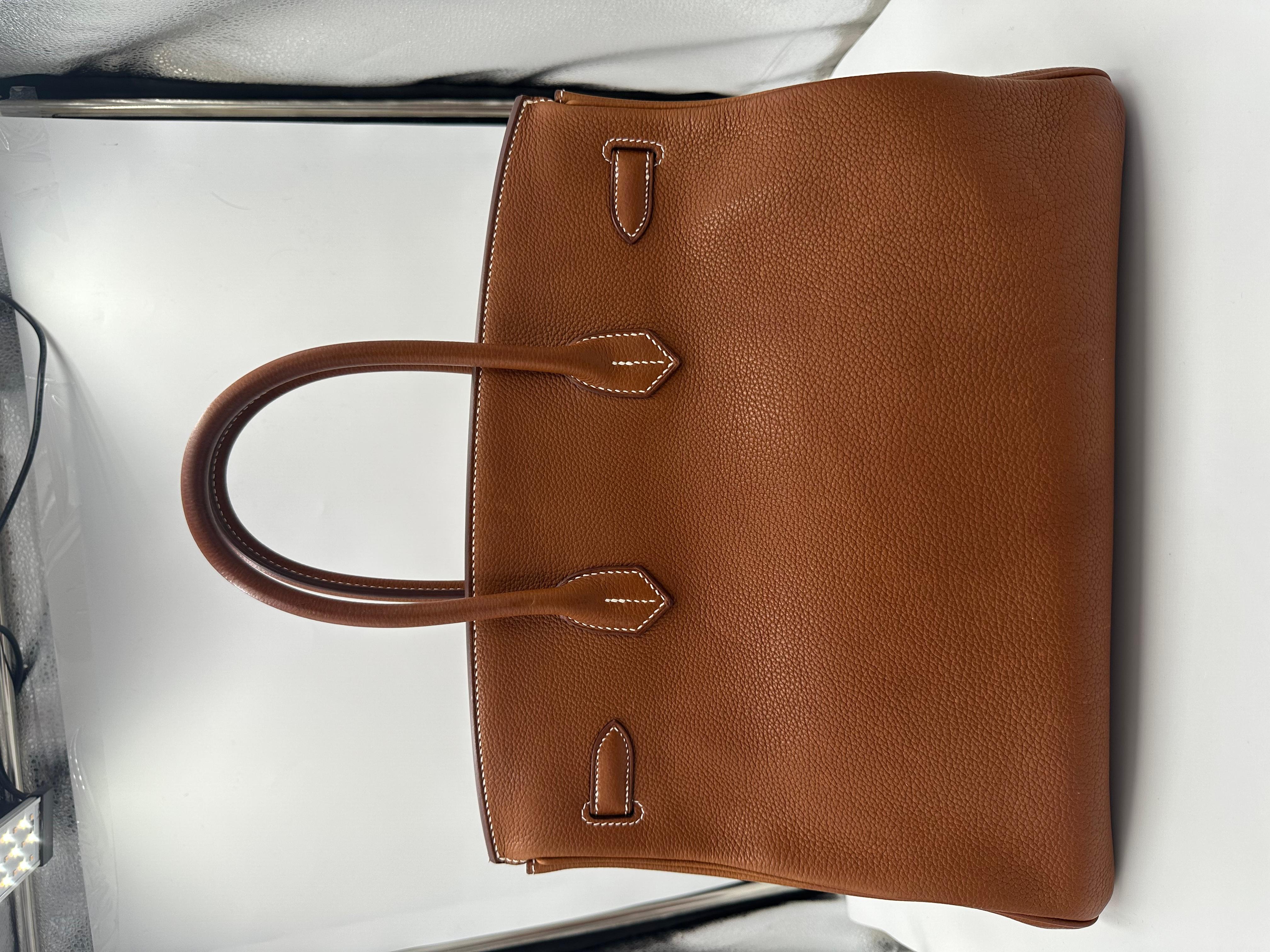 Hermès Birkin35 Fauve Barenia Faubourg bag For Sale 4