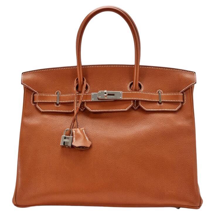 Sac Hermès Birkin35 Fauve Barenia Faubourg en vente