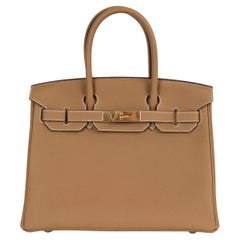 HERMES Biscuit beige & Nata cream Togo leather HSS BIRKIN 30 Bag PBhw
