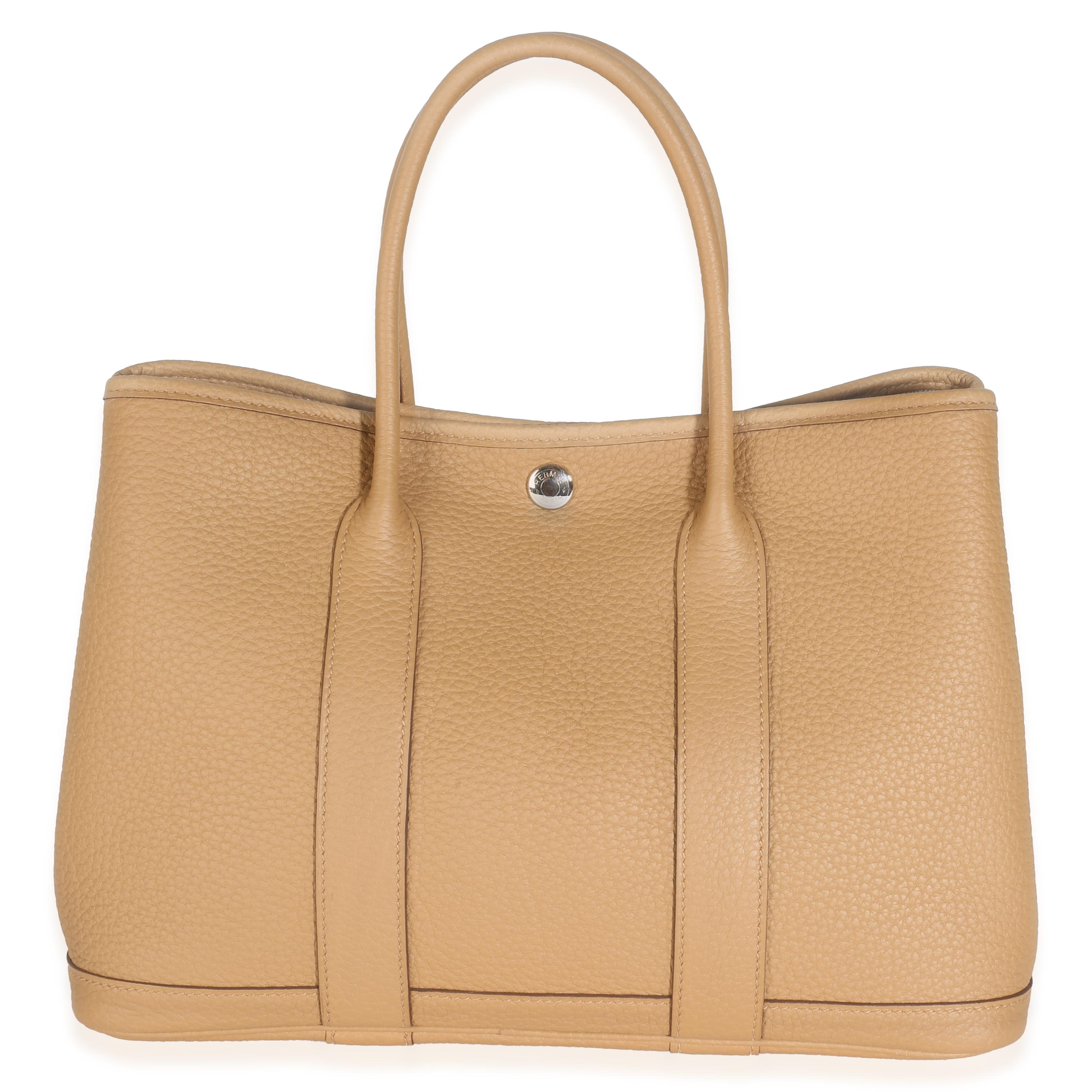 Listing Title: Hermès Biscuit Negonda Garden Party 30 TPM
SKU: 142310
Condition: Pre-owned 
Handbag Condition: Pristine
Condition Comments: Item has no indication of wear.  Final sale.
Brand: Hermès
Model: Garden Party 30 TPM
Origin Country: