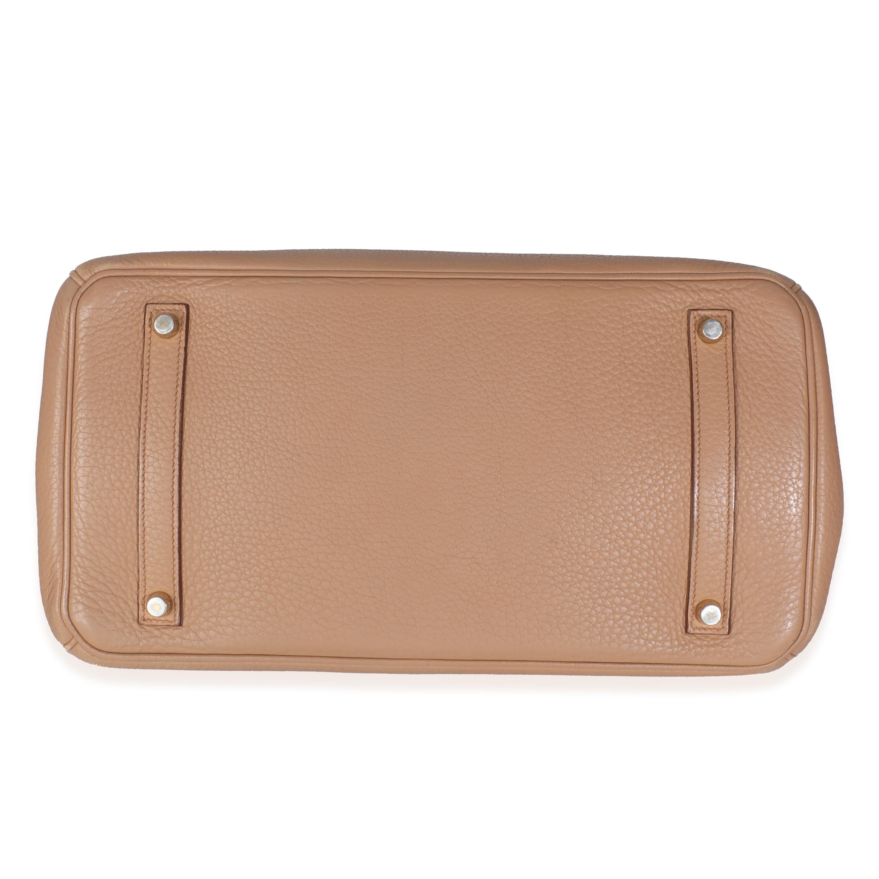Brown Hermès Biscuit Togo Birkin 35 GHW For Sale