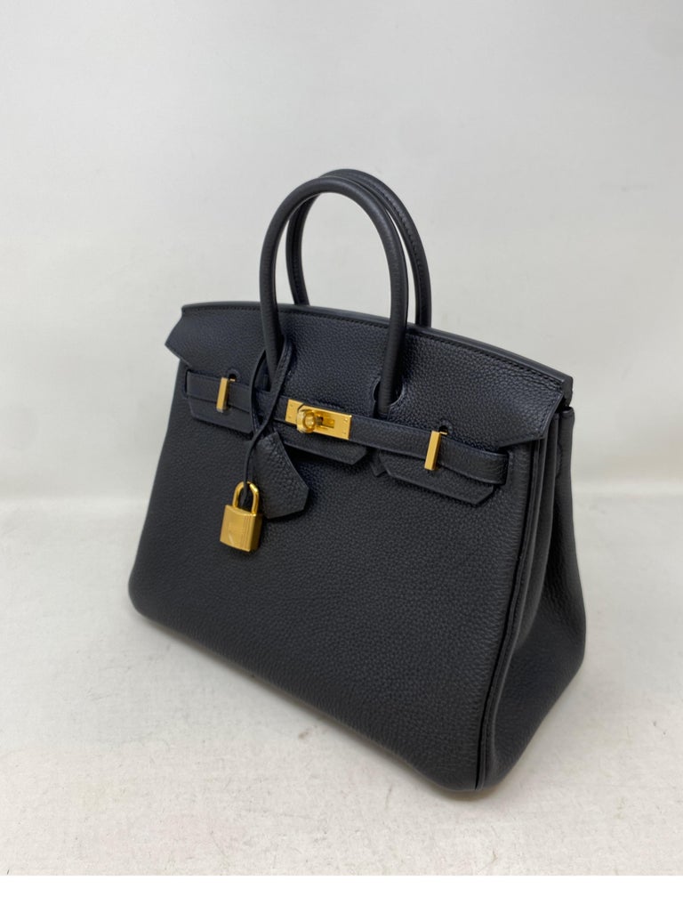 Hermes Black 25 Birkin Bag For Sale at 1stDibs