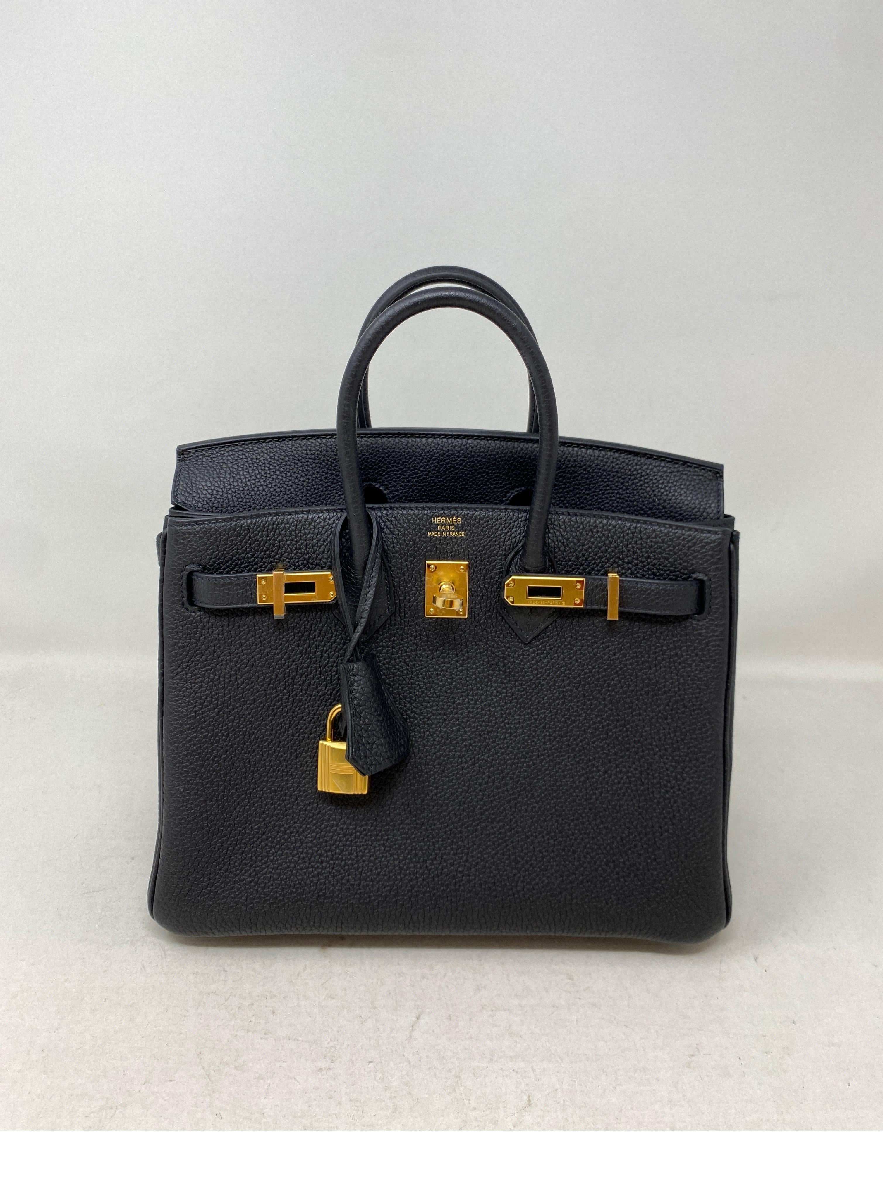Hermes Black 25 Birkin Bag  1