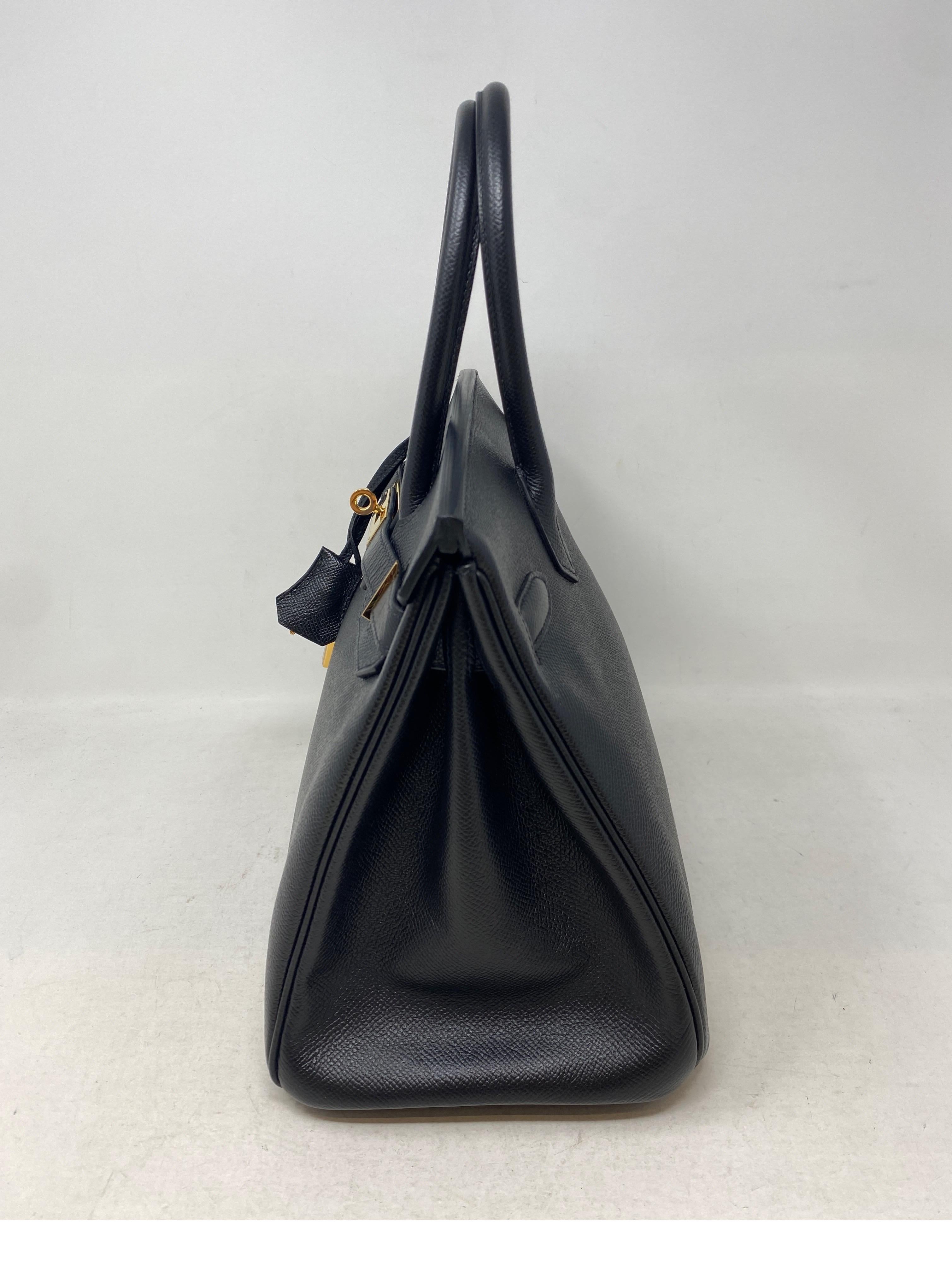 Hermes Black 30 Birkin Bag  14