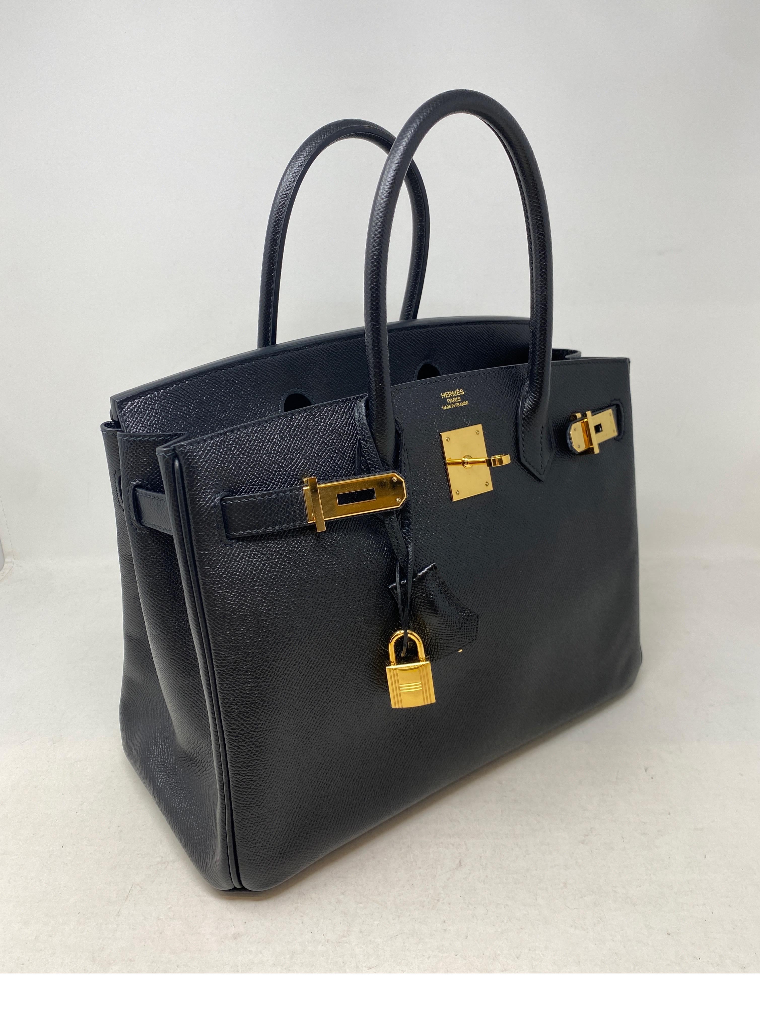 Hermes Black 30 Birkin Bag  In Excellent Condition In Athens, GA