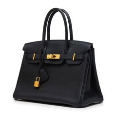 Hermes Black 30cm Birkin Bag