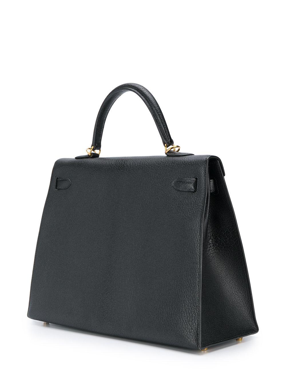 Hermès Black 35cm Kelly Sellier Bag In Good Condition In London, GB