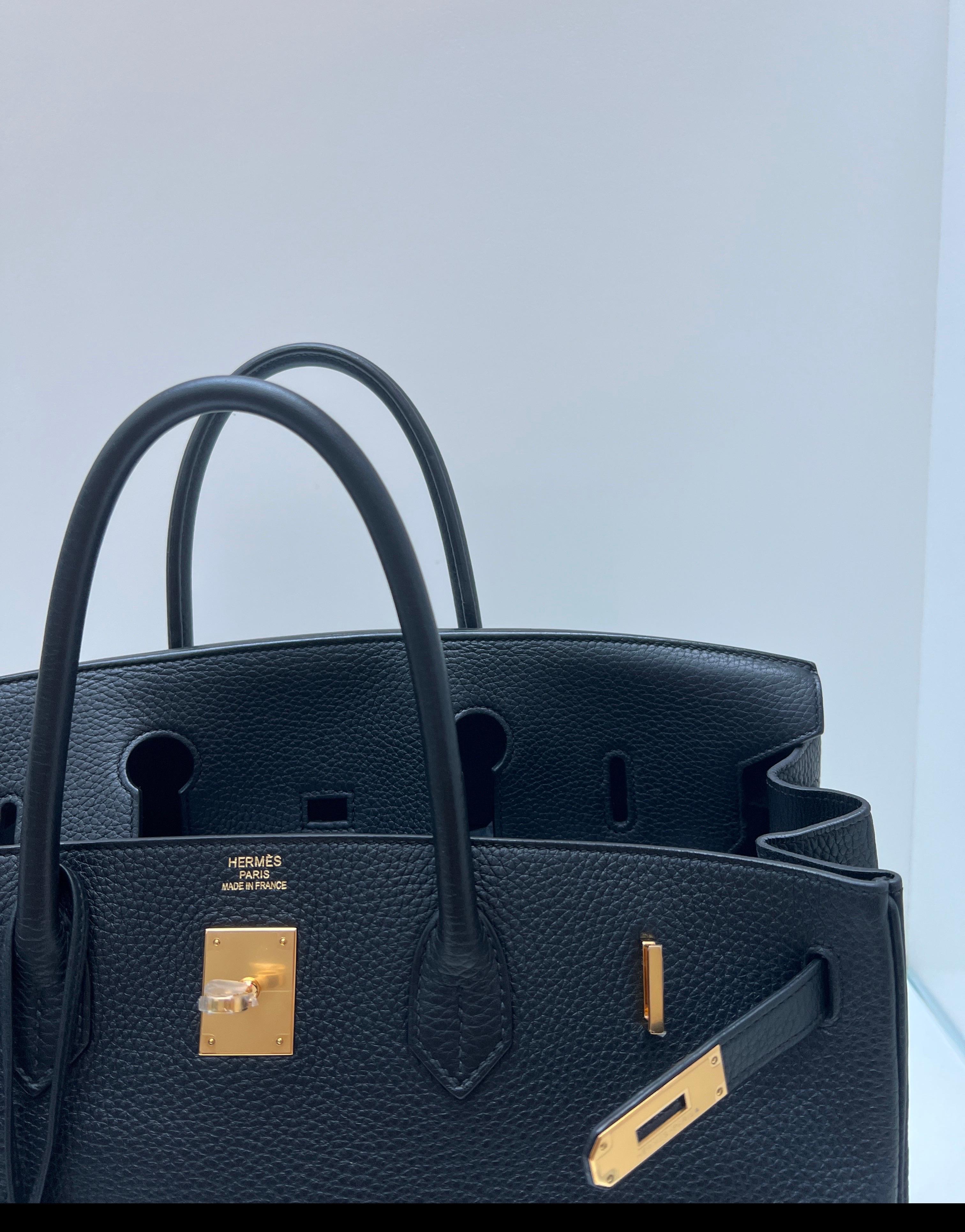 Hermes Black 40 Birkin Bag For Sale 10