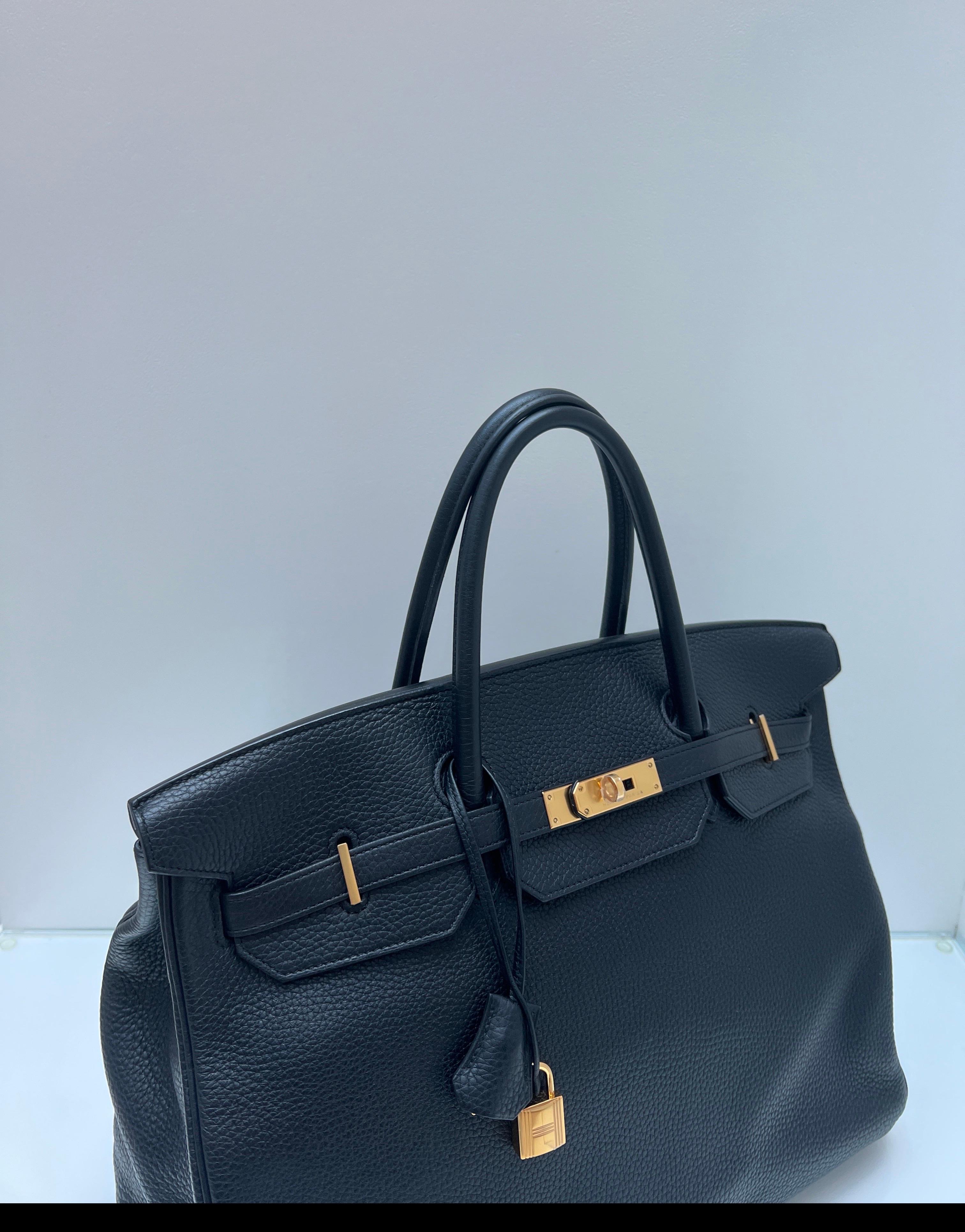 Women's or Men's Hermes Black 40 Birkin Bag For Sale