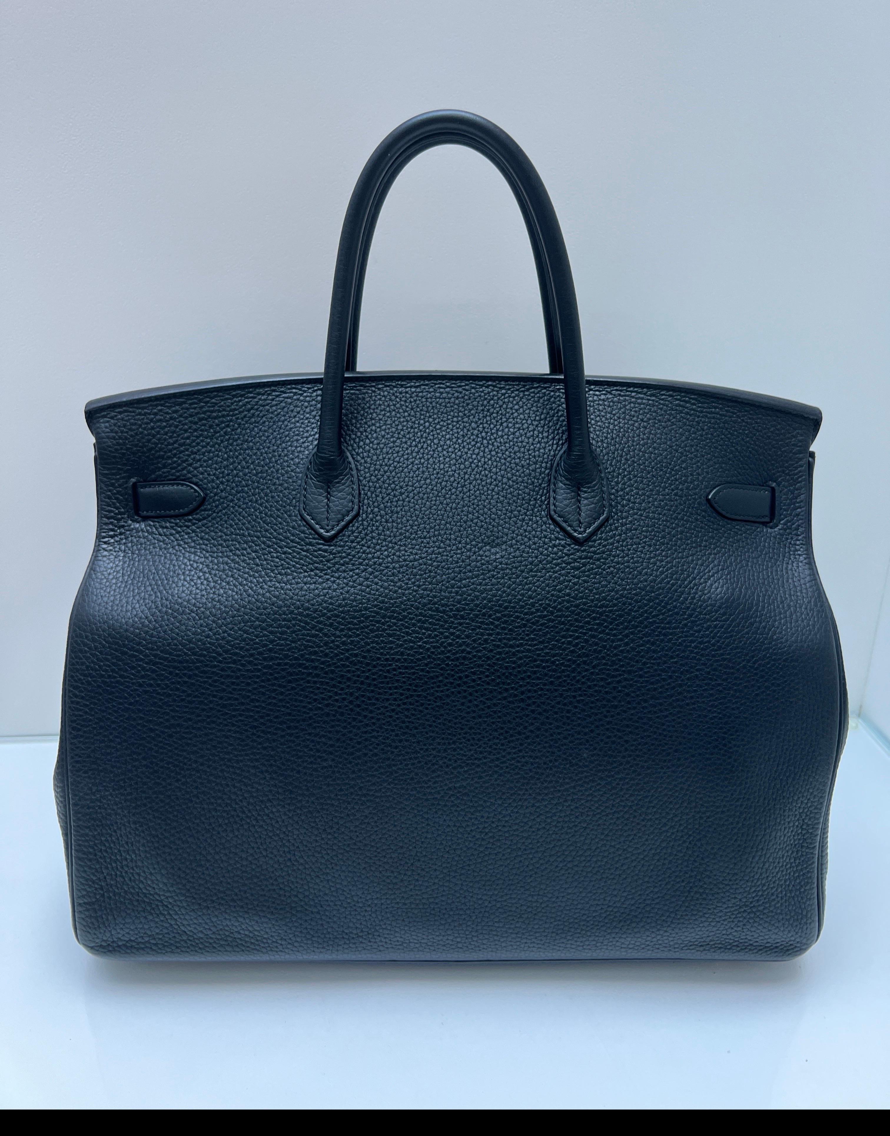 Hermes Black 40 Birkin Bag For Sale 2