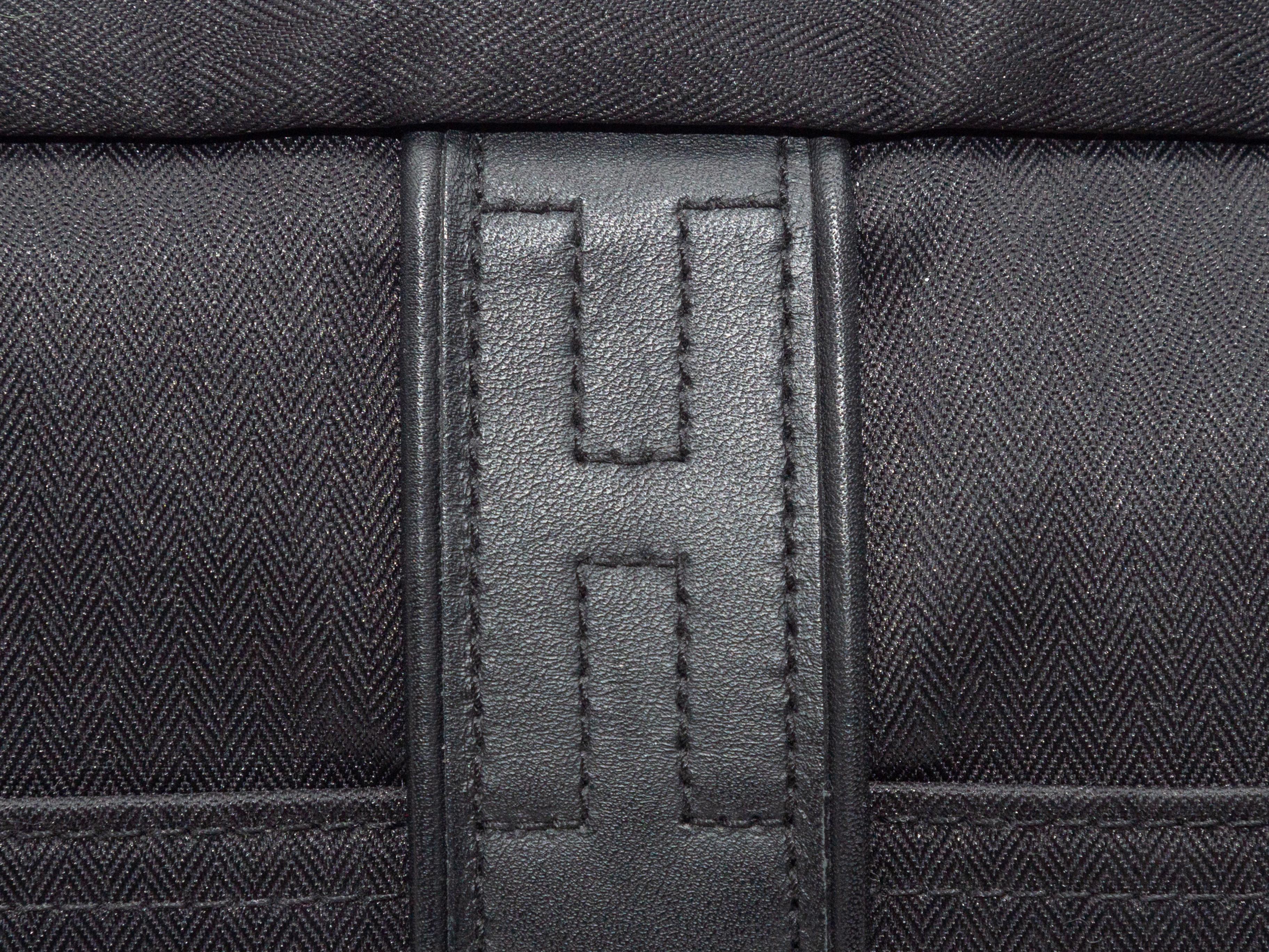Umhängetasche aus schwarzem Acapulco- Nylon von Hermès Damen