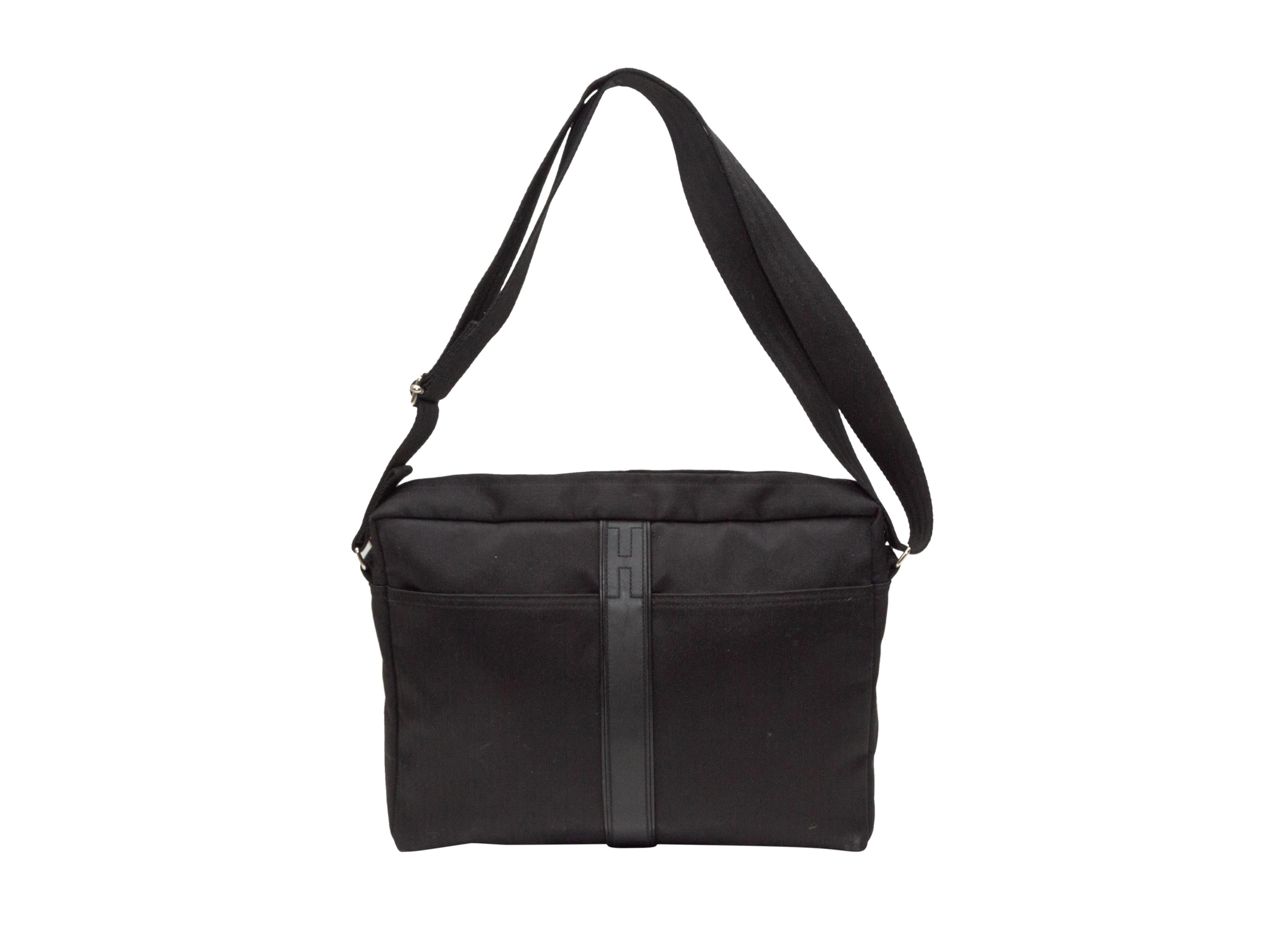 Umhängetasche aus schwarzem Acapulco- Nylon von Hermès 1