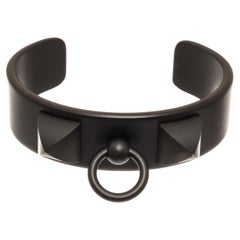 Hermes Medor-Sonnenuntergang-Armband aus schwarzem Aluminium