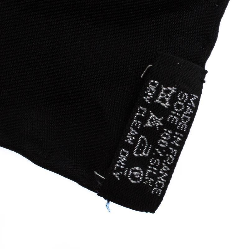 Hermès Black and Gold Brandebourgs Silk Twill Scarf 1